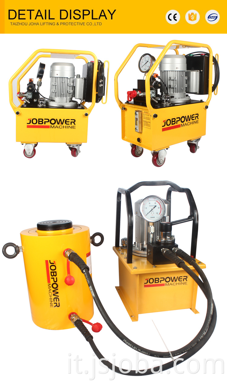 martinettolo piccolo test a alta pressione a pressione portatile portata da 700 bar con servosterzo a 24 V Pompa elettrica idraulica a 220 V